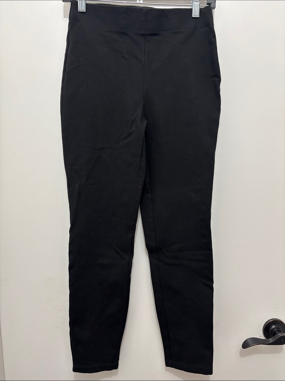 Max Studio Black Skinny Pull-On Ponte Pants Sz S